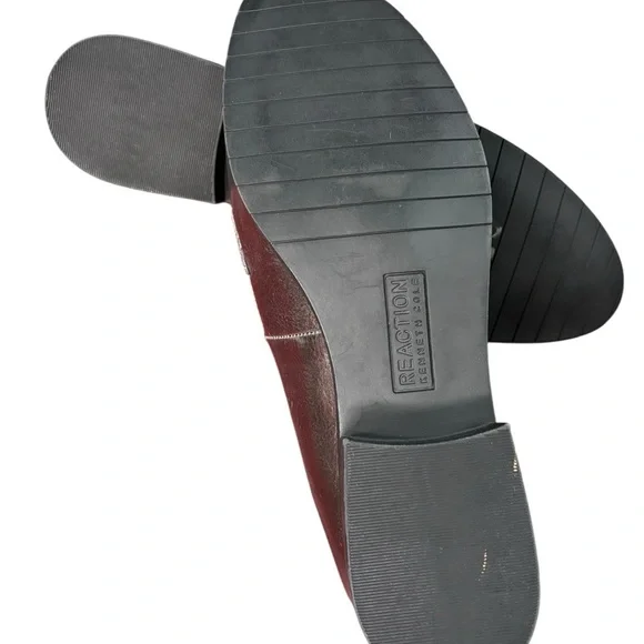 REACTION Kennith Cole Jet Forward Metallic Heeled Tassel Loafers, Womens Size 9 - Picture 6 of 9